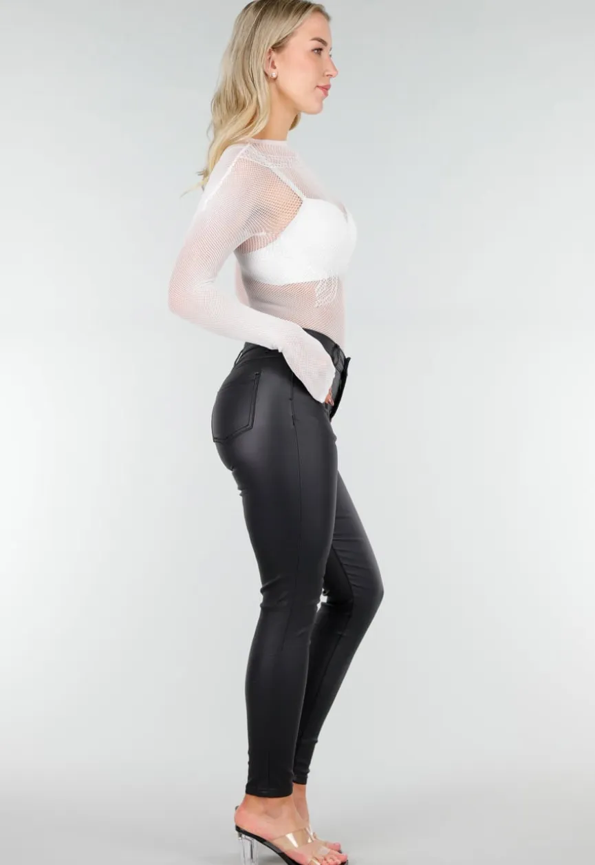 Witte Mesh Fishnet Body met Stretch
