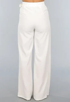 Witte Pantalon met Overslag
