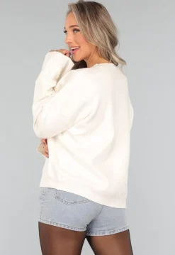 Witte Trui met Rood Hart