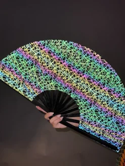 XXL Waaier met Reflecterende Grafische Print