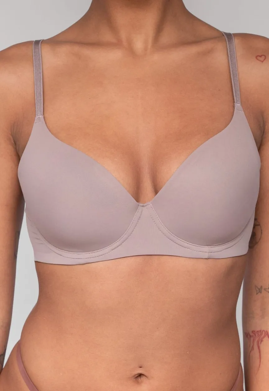 Zachte Taupe BH met Kruisbare Bandjes