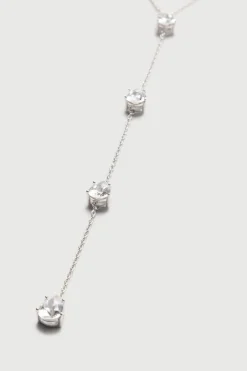 Zilveren Druppel Hals Bodychain