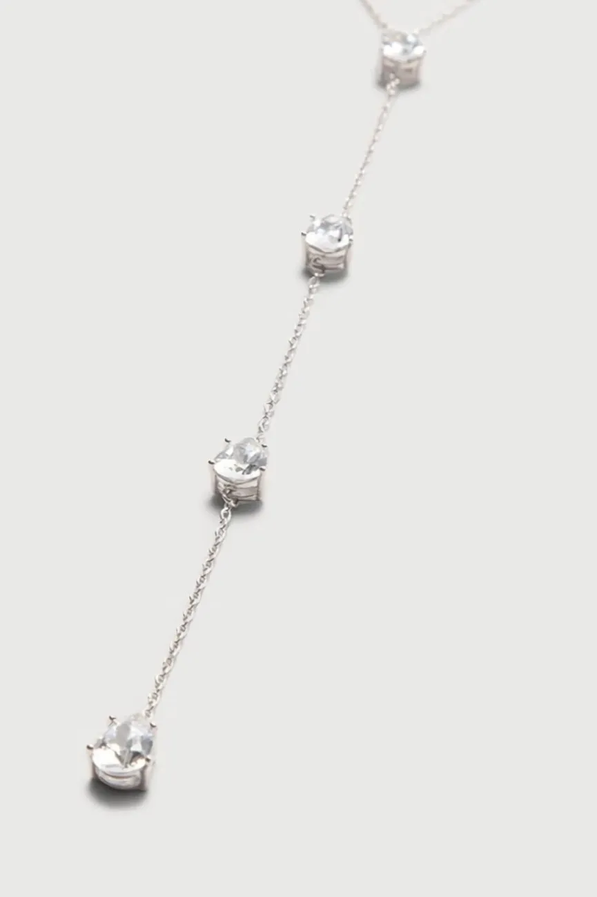 Zilveren Druppel Hals Bodychain
