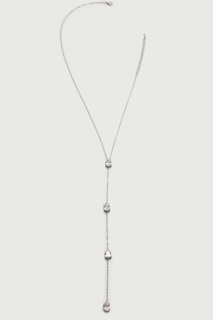 Zilveren Druppel Hals Bodychain