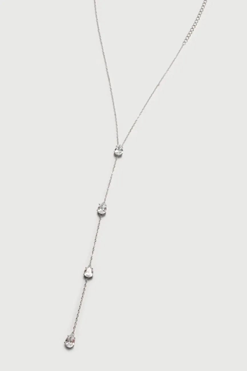 Zilveren Druppel Hals Bodychain