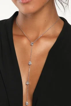 Zilveren Druppel Hals Bodychain