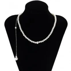 Zilveren Ketting met Parels en Hanger