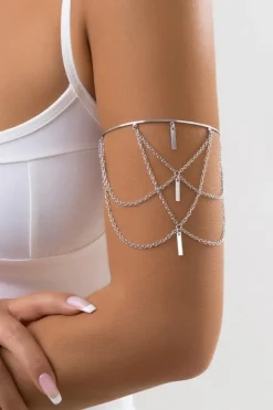 Zilveren Layered Arm Ketting
