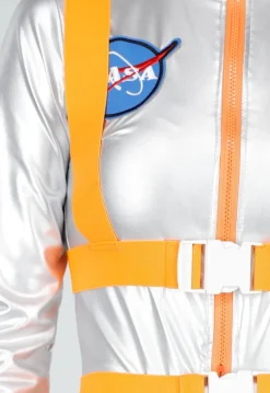Zilverkleurig Astronaut Kostuum Playsuit
