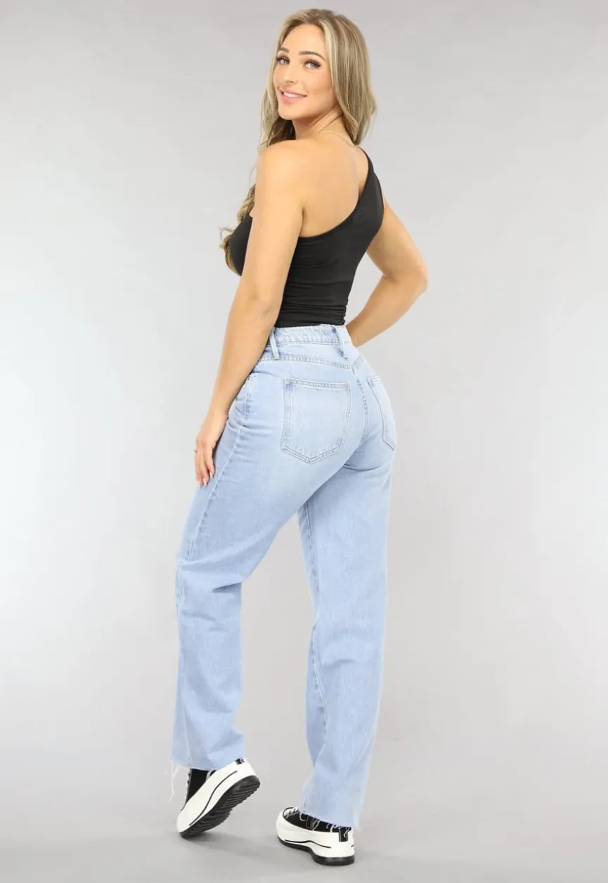 Zwarte Asymmetrische One Shoulder Top met Plooitjes