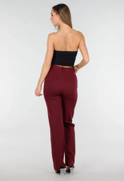 Zwarte Bandeau Crop Top met Pads