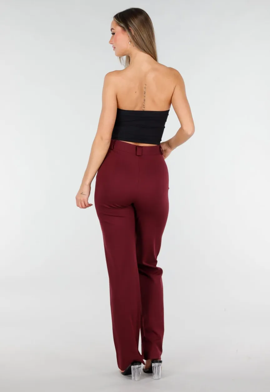Zwarte Bandeau Crop Top met Pads