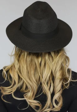 Zwarte Basic Strand Hoed