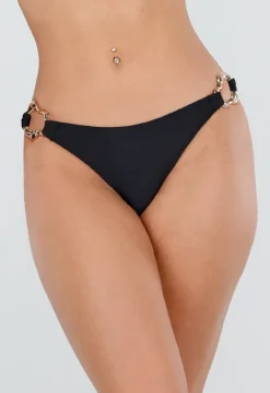 Zwarte Bikini met Halter Top en Wikkelrokje