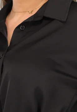 Zwarte Blouse Jurk met Broekje