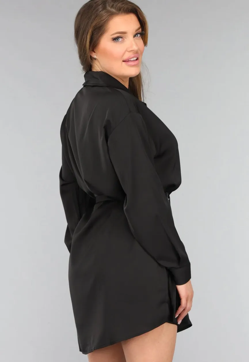 Zwarte Blouse Jurk met Broekje