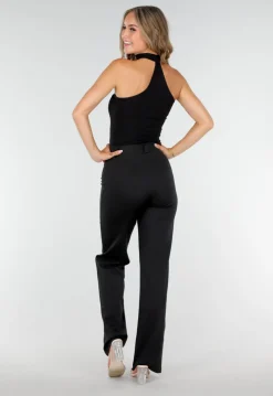Zwarte Bodysuit met Vaste Choker