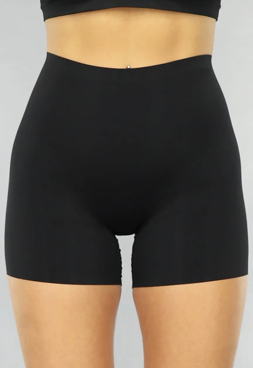 Zwarte Corrigerende Naadloze Short