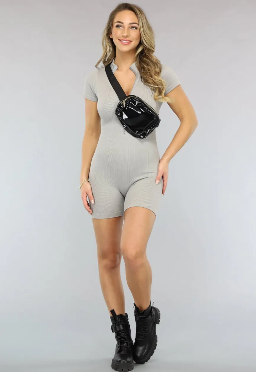 Zwarte Doorschijnende Fanny Pack