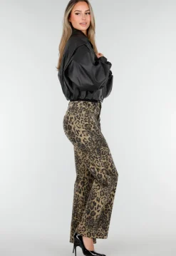 Zwarte Faux Leer Cropped Jas met Oversized Mouwen