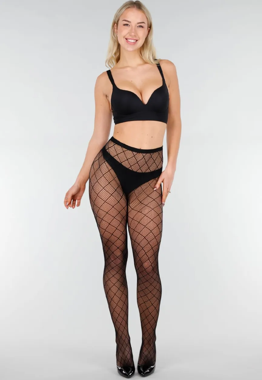 Zwarte Fishnet Panty