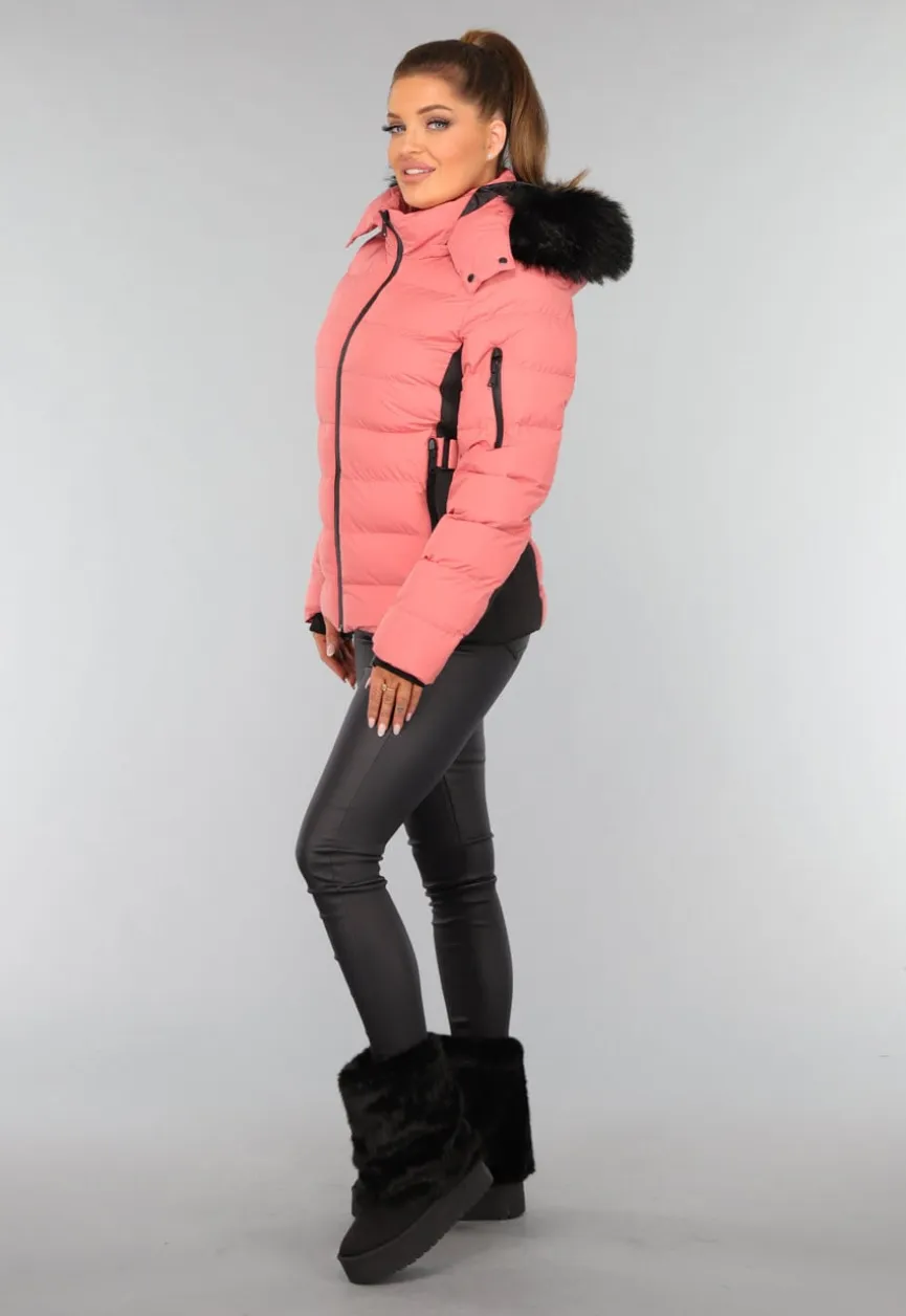 Zwarte Imitatie Bont Snowboots