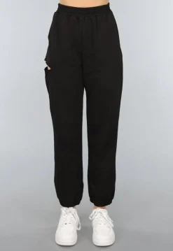 Zwarte Joggingbroek met Cutout
