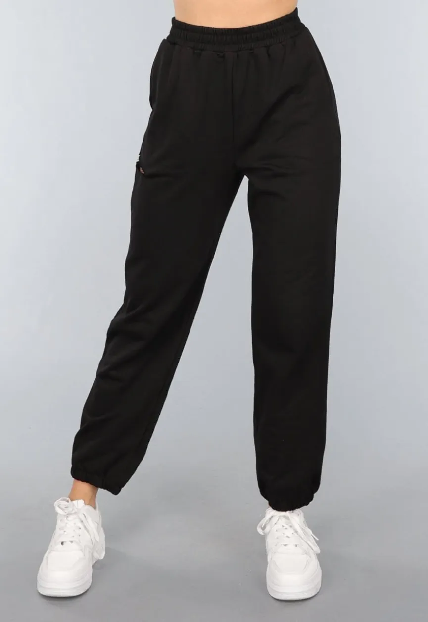 Zwarte Joggingbroek met Cutout