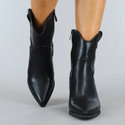 Zwarte Korte Cowboy Laarsjes