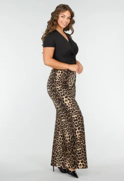 Zwarte Lakleren Pumps met Spitse Neus En Hoge Hak