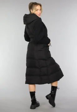 Zwarte Laklook Veterlaarsjes met Ritssluiting
