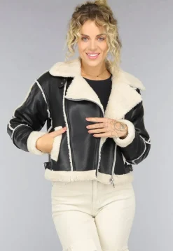 Zwarte Lammy Biker Jas