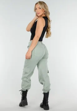 Zwarte Mouwloze Crop Top met Haaksluiting en Stretch