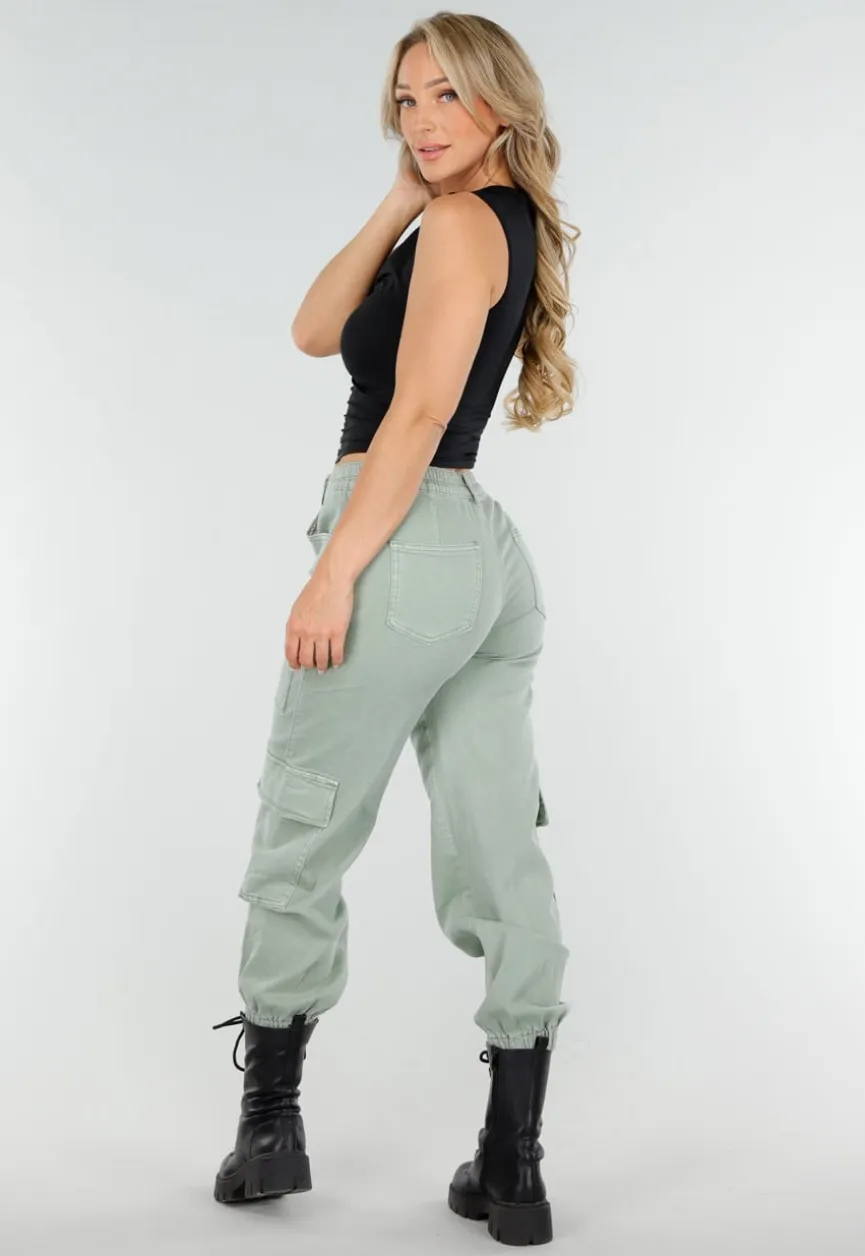 Zwarte Mouwloze Crop Top met Haaksluiting en Stretch