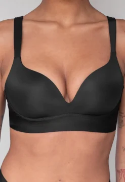 Zwarte Naadloze Softstretch BH Zonder Beugel