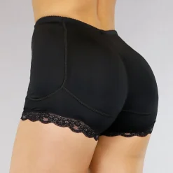 Zwarte Padded Butt Lift Short