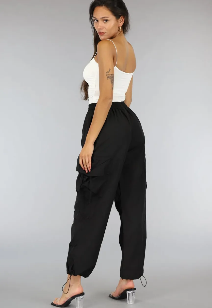 Zwarte Parachute Cargo Broek