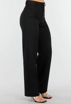 Zwarte Petite Super Stretch Pantalon met Riemlusjes