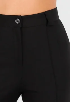 Zwarte Petite Super Stretch Pantalon met Riemlusjes