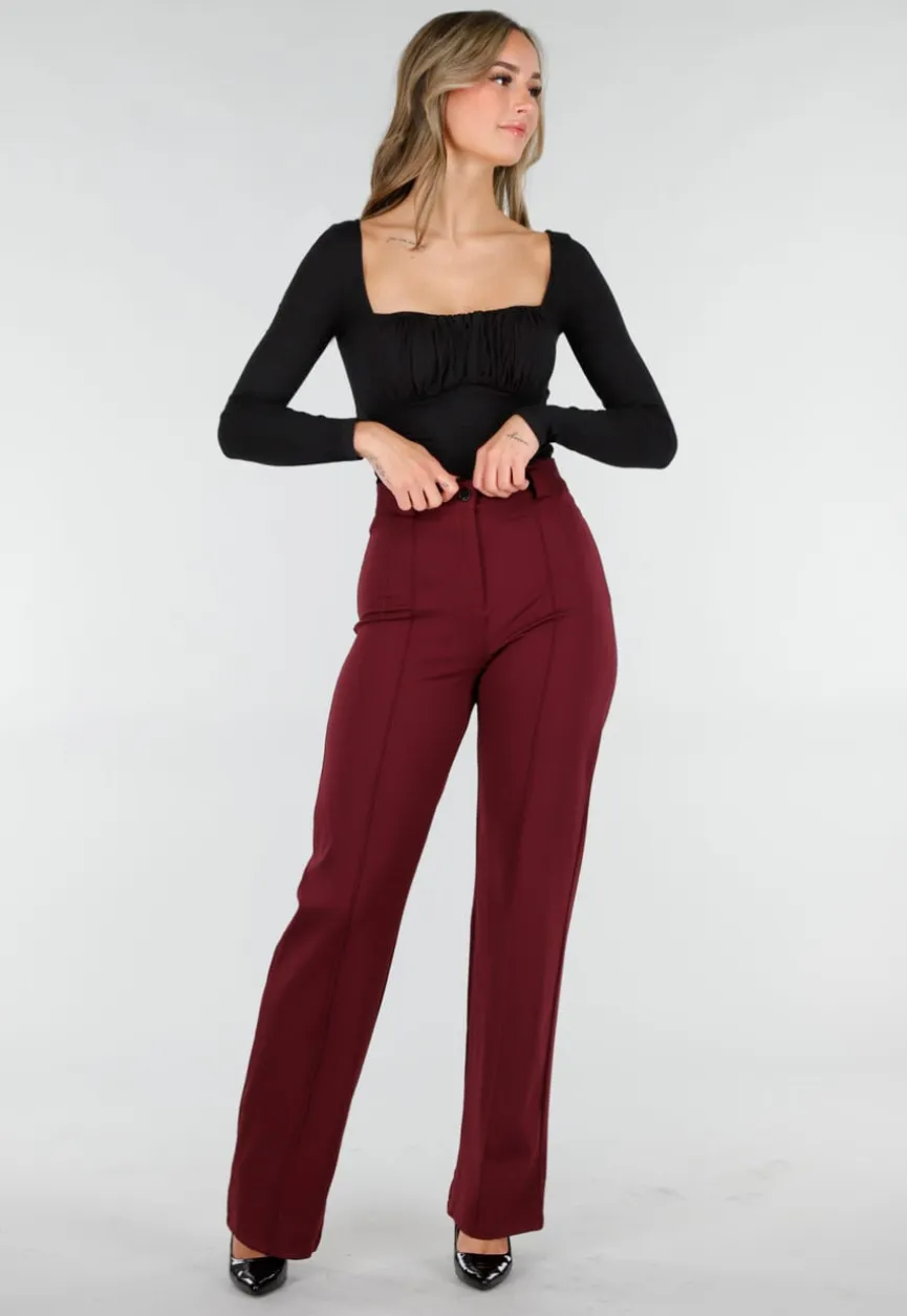 Zwarte Push-Up Longsleeve Top met Gerimpelde Bustier