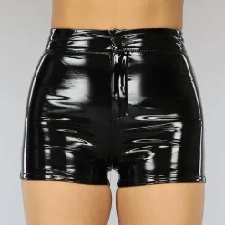 Zwarte PVC Short