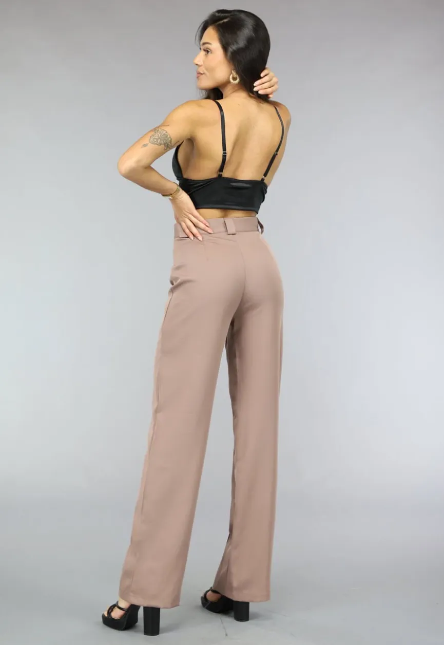 Zwarte Satin Look Crop Top met Spaghettibandjes