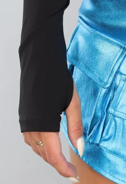 Zwarte Sportieve Strakke Bolero