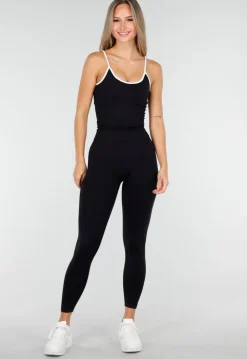 Zwarte Sportieve Top met Push Up Effect