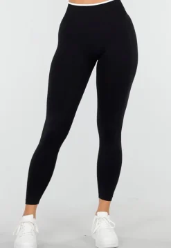 Zwarte Sportlegging met Hoge Taille en Stretch
