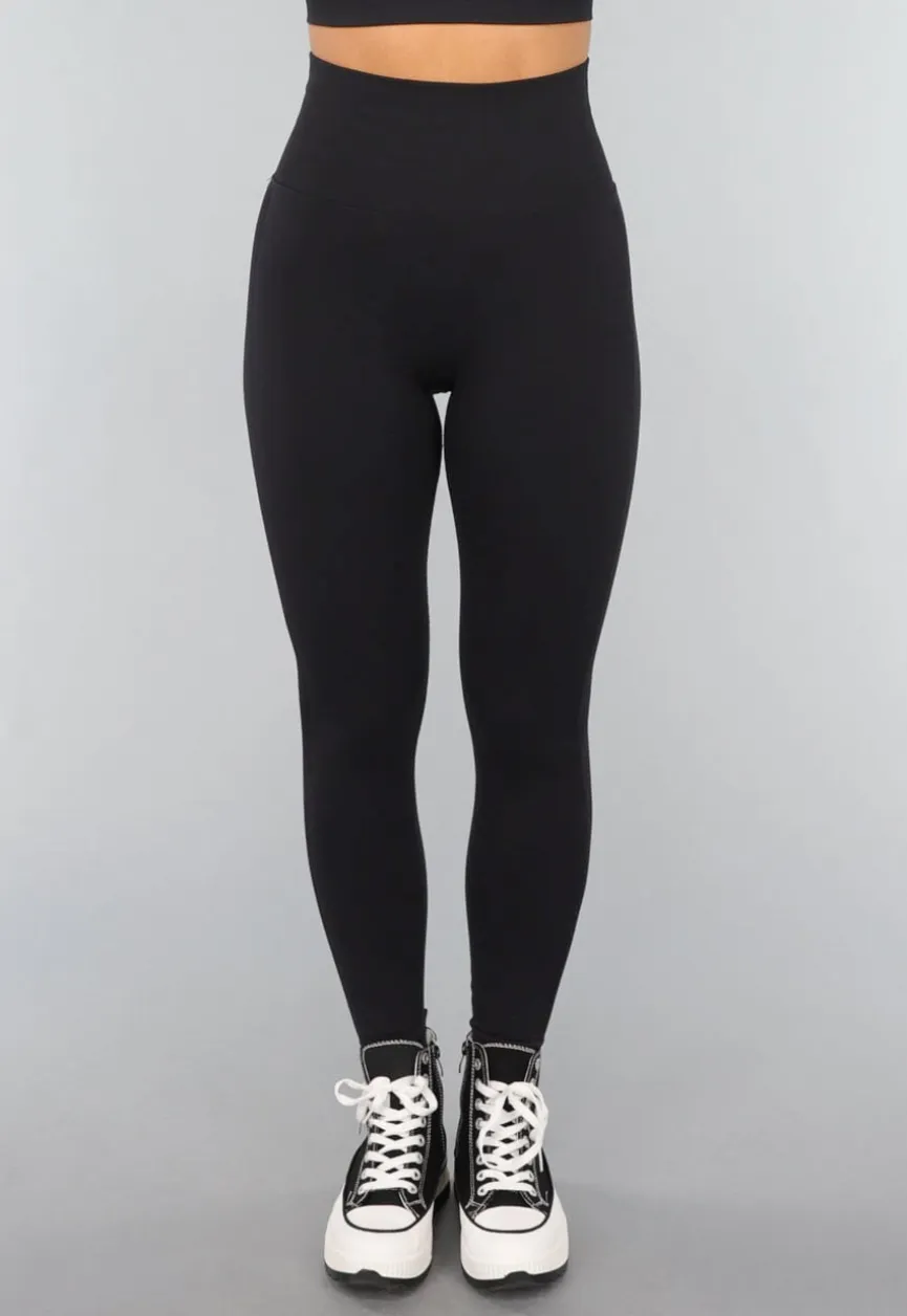 Zwarte Sportlegging met Scrunch
