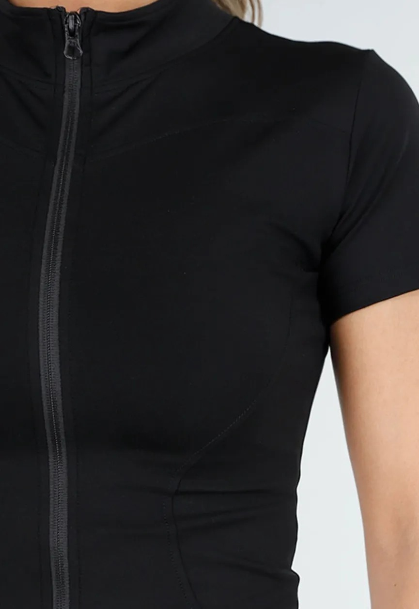 Zwarte Sportset met Cargozakken en Scrunch