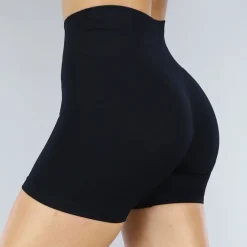 Zwarte Sport Short met Scrunch