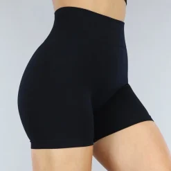 Zwarte Sport Short met Scrunch