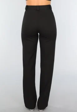 Zwarte Straight Leg Super Stretch Pantalon